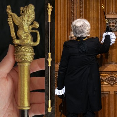 Black Rod, UK House of Parliament, replica
